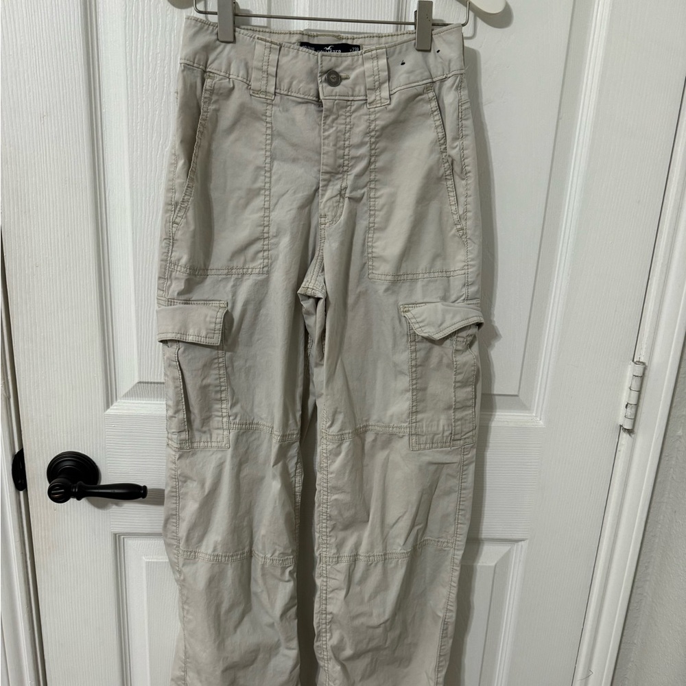 Hollister kaki cargo pants.